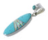 Sterling Silver Turquoise And Opal Inlay Southwestern Pendant UX75649